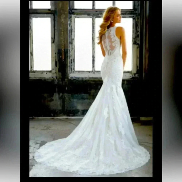 MORI LEE KRISTA Style: 8205 SIZE 12 in ivory - Picture 2 of 8